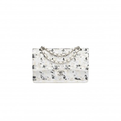 CHANEL 25S 11.12 EMBROIDERED SATIN SEQUIN SHOULDER BAG A01112 (25.5*15.5*6.5cm)